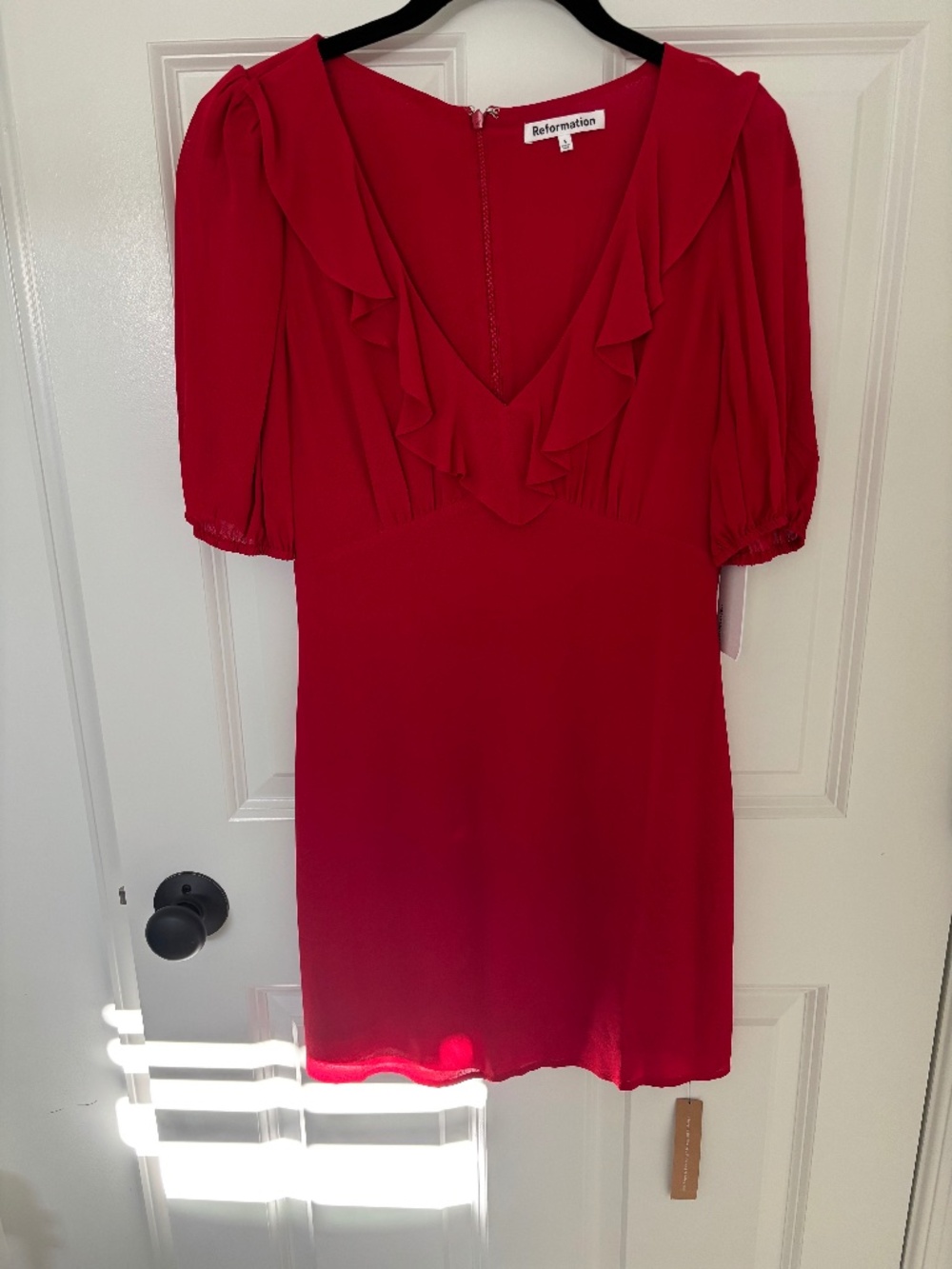 Reformation Simon Dress Cherry - Size 4